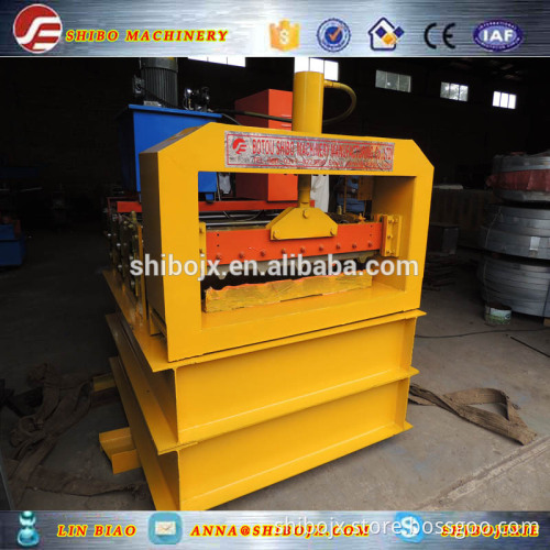 Autotmatic Hydraulic Arch Camber Glazed Steel Roof Tile Roll Forming Machine from shibo